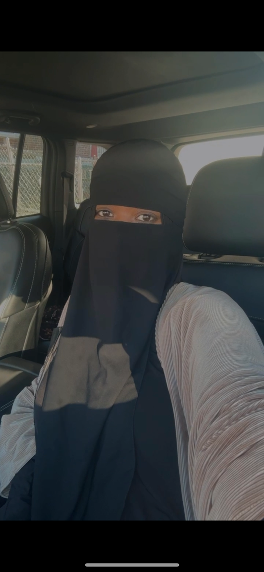one layer long bib niqab